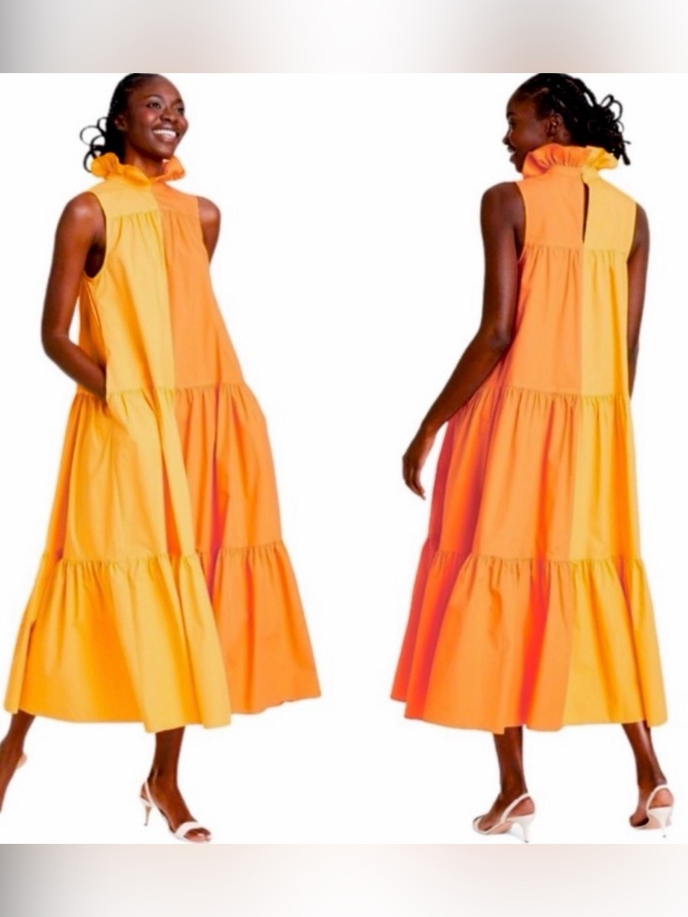 CHRISTOPHER JOHN ROGERS x
TARGET Sleeveless Ruffle Two-tone Tiered Dress